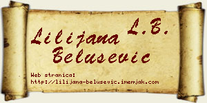 Lilijana Belušević vizit kartica
